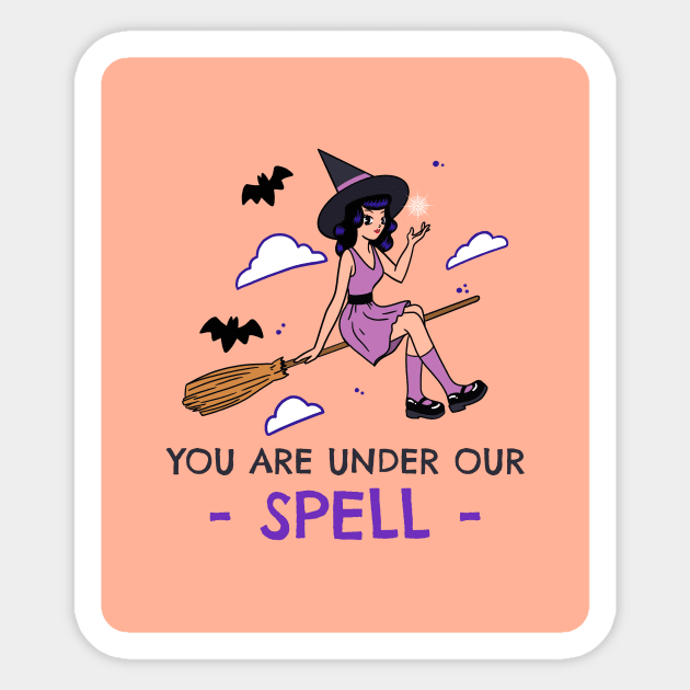 You Are Under Our Spell Sticker by AladdinHub